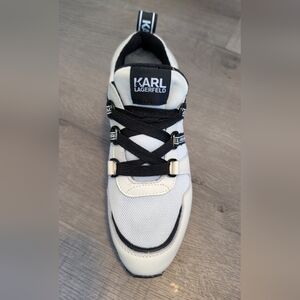 Karl Lagerfeld White and Black Sneakers